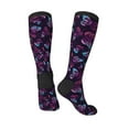 thumbnail image 4 of Balery Purple Butterfly Fun Novelty Socks Men'S Women'S Crew Socks Funny Crazy Novelty Socks Quirky And Cool Socks, 4 of 9