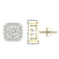 thumbnail image 3 of Dazzlingrock Collection Round White Diamond Removable Jackets For Stud Earrings (0.40 ctw, Color I-J, Clarity I1-I2) in 18K Yellow Gold, 3 of 5