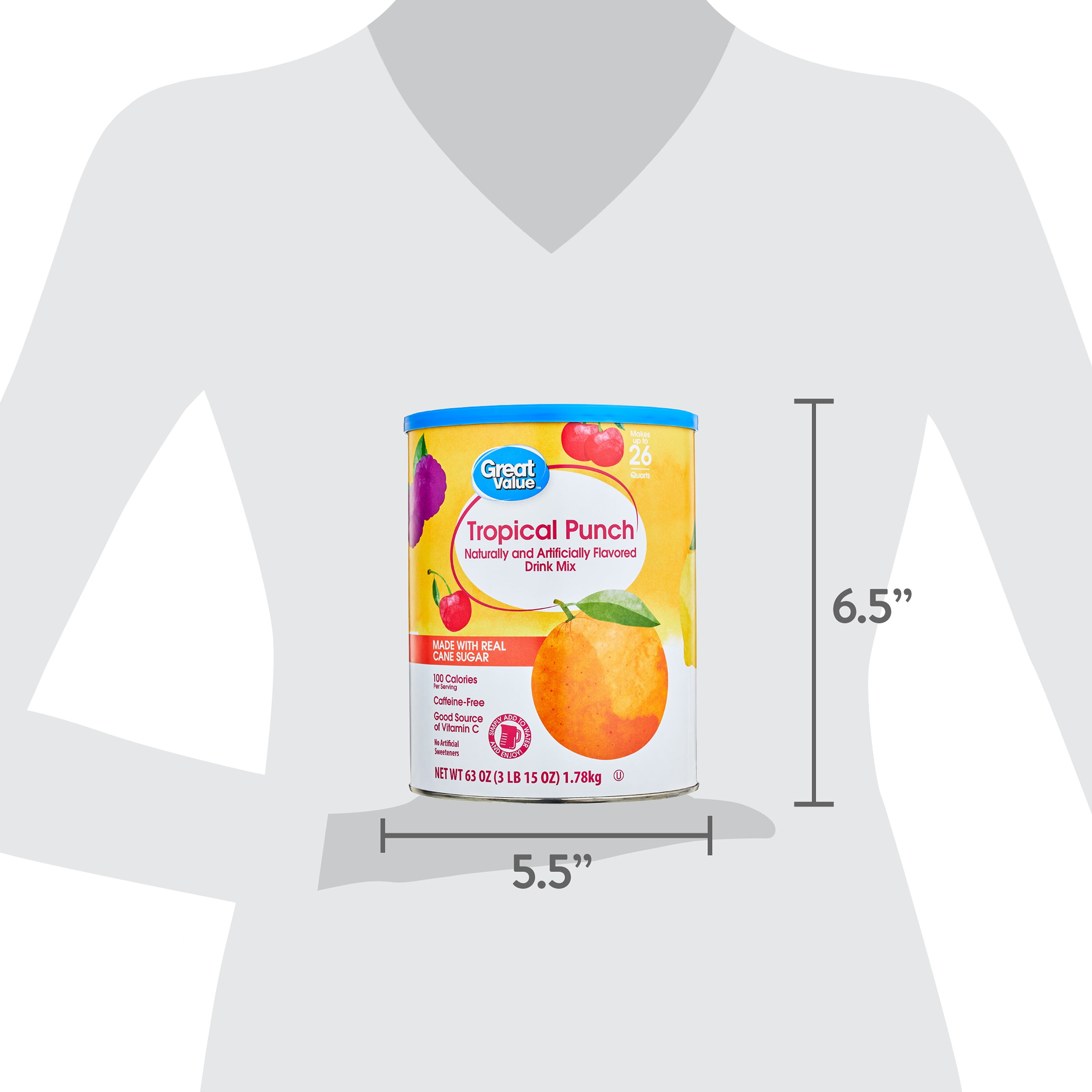 Great Value Tropical Punch, 26 Quart
