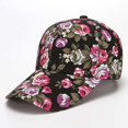 thumbnail image 3 of Casquette de Baseball Femme Imprimé Fleur Colorée Accessoire de Baseball Coton Pare-Soleil Extérieur Snapback, 3 of 4