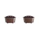 thumbnail image 1 of Toystoory Maceta resistente y duradera, soporte de flores esencial para el hogar y el jardín autoabsorbente, maceta para colgar en la pared, café oscuro 2piezas, 1 of 6