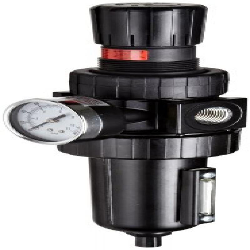 1/2" NPT Air Filter Pressure Relief Regulator Combo Metal Bowl and Manual Drain 