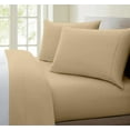 thumbnail image 2 of 400 Thread Count - Boat Sheet Set 4 Piece - 100% Egyptian Cotton - 22" Deep Pocket - Extra Soft and Luxury - Universal - XL - V Berth Size Fits Perfectly - Taupe Solid., 2 of 5