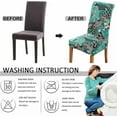 thumbnail image 5 of Chair Covers for Dining Room Set of 6,Stretch Spandex Parsons Chair Slipcovers 6 Pack,Removable Washable Chair Protector for Kitchen,Diner,Party,Wedding, 5 of 5