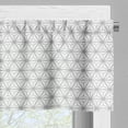 thumbnail image 5 of Ambesonne Geometric Valance & Curtain, Hexagonal Stripes, 55"x45", Black and White, 5 of 6