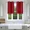 Burgundy, variant on Gorgeous Home Linen 2pc Short Half Window Foam Lined Backing Grommet Panels Kitchen Tier 28"x 36"(each) Taupe Tan