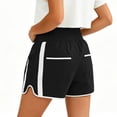 thumbnail image 4 of Dvprdro Mesh Workout Shorts for Women High Waist Drawstring Loose Fit Running Shorts with Built in Brief, 4 of 7
