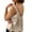Khaki, variant on Otntypg Womens Linen Tank Tops Summer Cute Sleeveless Square Neck Loose Fit Shirts Trendy Oversized Soft Cotton Tunic Blouses White XXL