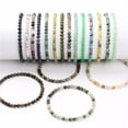 thumbnail image 2 of 4mm Chakra Beads Energy Bracelet Natural Round Agates Onyx Stone Stretch Bracelet Bangles for Women Men Handmade Yoga Jewelry, 2 of 6