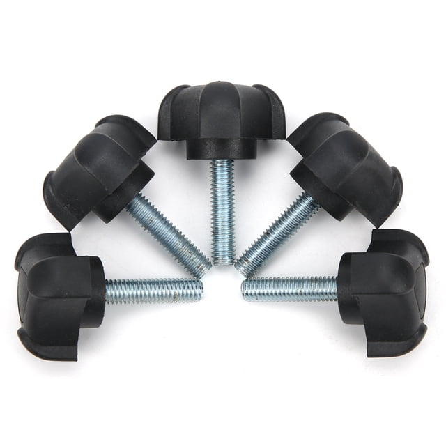 5Pcs Adjustable Knob , Thumb Screw, M6 25mm Plastic Three Arc Handle Screw Hand-Twisted Locking Handle