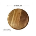 thumbnail image 4 of 10 Inches Candle Holder Tray Home Decor, Acacia Round Wood Tray for Coffee Table, Coffee Table Tray,Small Wooden Serving Tray, Decorative Trays for Home Decor(1 Pack), 4 of 9