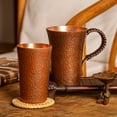 thumbnail image 2 of Pure Copper Coffee Cup Purple Copper Small Tea Cup and Beer Cup Mugs (Burnt color cup,150-550ML), 2 of 7
