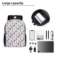 thumbnail image 6 of Fuzoiu Nautical And Pirate Owls Print Laptop Backpack,Work Business Backpacks, Large Capacity Nurse Bag College Bookbag for School, Waterproof Casual Daypack for Travel, 6 of 8