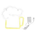 thumbnail image 1 of Neon Beer Signs Yellow White Battery USB Powered IP45 Waterproof Easy Hanging Bar Sign for Wall Decoration, 1 of 4