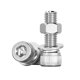 thumbnail image 2 of 100 juegos de pernos, tornillos y tuercas hexagonales de acero inoxidable M2 304: sujetadores duraderos for diversas aplicaciones, 2 of 2