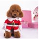 thumbnail image 2 of Disfraces navideños para mascotas Disfraz de perro con gorro Disfraz de Papá Noel Sudaderas con capucha para perros Disfraces navideños para gatos (Rojo, M), 2 of 5