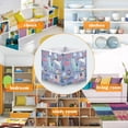 thumbnail image 5 of Foldable Fabric Storage Bin Home Cubes Clothing Organizer Bins Large Collapsible Box Basket for Home Organizer Cute Animals in The Snow, 5 of 7