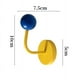 thumbnail image 1 of Zhuge Gancho magnético de 4 piezas de color, gancho adhesivo magnético sin perforación, gancho fuerte para decoración de refrigerador (gancho amarillo + bola azul), 1 of 5