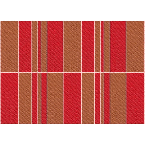 Ahgly Company Machine Washable Indoor Rectangle Transitional Bright Orange Area Rugs, 2' x 3'