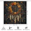 thumbnail image 2 of Vintage Oil Painting Floral Hummingbird 4 Pieces Shower Curtain Set, Abstract Spring Garden Green Leaf Animal Hummingbird Non-Slip Rugs Toilet Lid Cover Bath Mat and Bathroom Curtain, 2 of 8