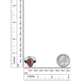 thumbnail image 3 of Gem Stone King 7.72 Ct Pear Shape Red Tiger Eye Black Onyx 925 Sterling Silver Ring, 3 of 5