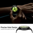 thumbnail image 4 of KOMI 2-Pack Hard PC Screen Protector Case with Tempered Glass, Compatible for Samsung Galaxy Watch 6 44mm, Ultra-thin Scratch Resistant Anti-slip Cover for Galaxy Watch6, Black Transparent, 4 of 7