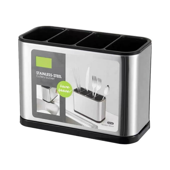 Organizador de cubiertos Cateissary de Acero inoxidable gran capacidad