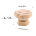 thumbnail image 4 of Raindrops 9pcs Wood Cabinet Pulls Wardrobe Knobs for Dresser Cupboard, 4 of 6
