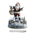 thumbnail image 3 of Adorno Navideño Acrílico Santa Ornamento Decorativo 2D Navidad Escritorio Regalo Único para Niños y Familia Adecuado para Fiestas Navideñas Decoración Doméstica Oficinas Estilo B, 3 of 8