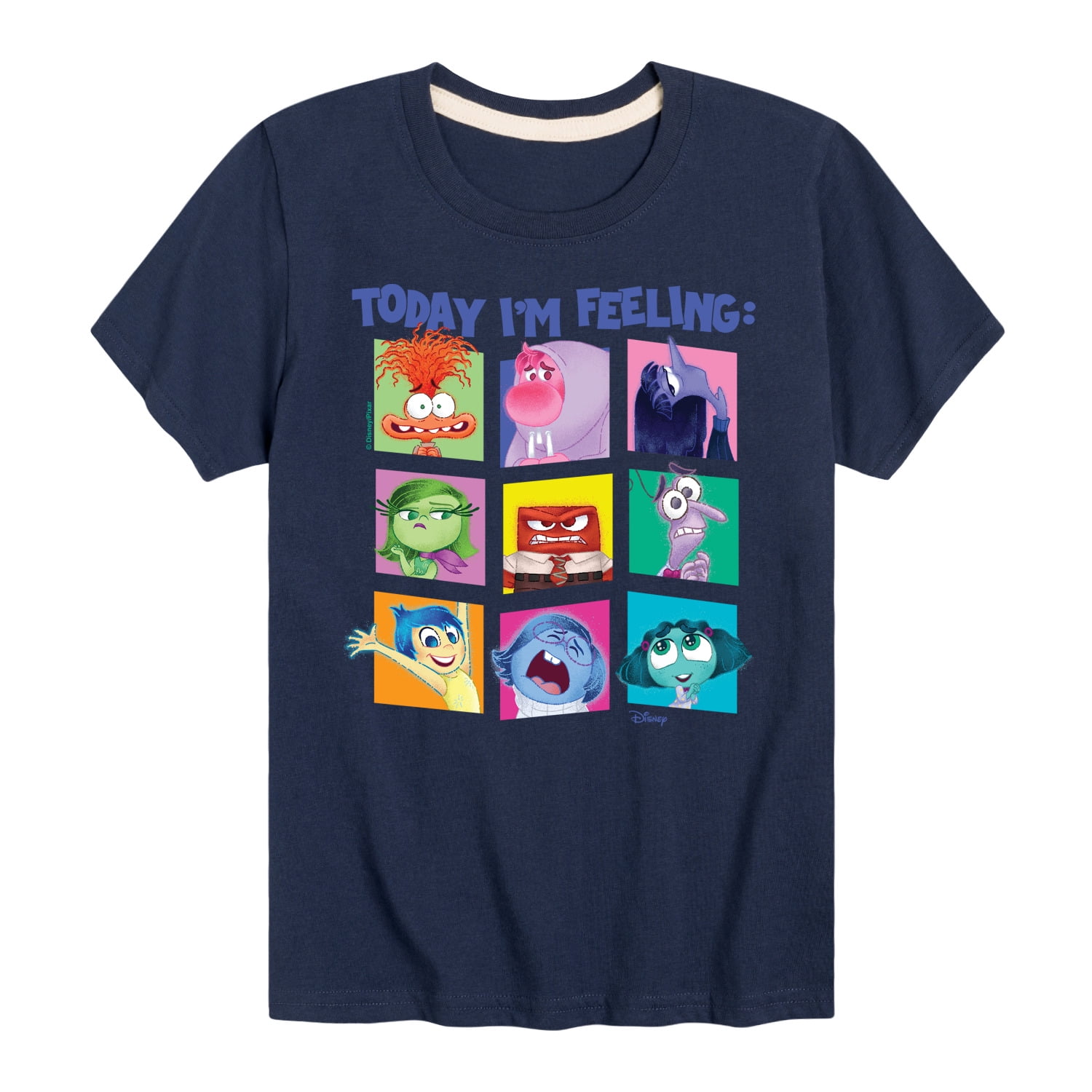 Inside Out - Today I m Feeling Grid - Youth Boys Short Sleeve Graphic T-Shirt