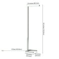 thumbnail image 6 of Evelyn&Zoe Malin 52" Modern Metal Floor Lamp with Polished Nickel Rectangle Metal Shade, 6 of 8