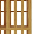 thumbnail image 2 of Yowos Bookcase, 4 Tier Rotating Bamboo Bookshelf 360° Spinning, Natural Color, 2 of 7