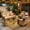 Beige, variant on XIZZI Outdoor Furniture Patio Furniture Set 5 Piece Patio Conversation Set with Solar Coffee Table,Swivel Rocking Chair,Side Table-Denim Blue