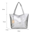 thumbnail image 3 of Bolso de mano retro con diseño de cocodrilo para mujer, grandes de piel sintética informales, 3 of 5
