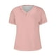 thumbnail image 4 of Fiudx Camisas de Mujer Blusas Casuales de Manga Corta con Cuello En V Sólido a La Moda para Mujer, 4 of 4