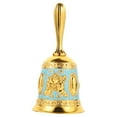 thumbnail image 4 of Retro Golden Hand Bell for Daily Use Zinc Alloy Clear Sound 3.5 Inches, 4 of 8