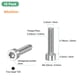 thumbnail image 3 of Uxcell Paquete de 10 Tornillos de Spline Torx T25 M5x20mm Pitch de 0.8mm para Desmalezadora y Motosierra [Plata], 3 of 6