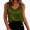 Army Green, variant on Womens Lightweight Sleeveless Ice Silk Casual Top For With Relaxed Fit Vest Layering Lined Tunic Women, Size S