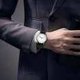 thumbnail image 4 of WEIXF Leather Watch Men's Business Fashion Watch With Calendar Display Day Quartz Watch Thin for Men Watch for Watch for Man Woman's Smart Watch for Android Watch for Men for Couples Set Mens, 4 of 8