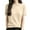 Z-Beige436, variant on Women's Sweater Solid Color Short Sleeve O-Neck Wool Blend Summer Fall Lightweight Business Casual Blouses Female Versatile Tops