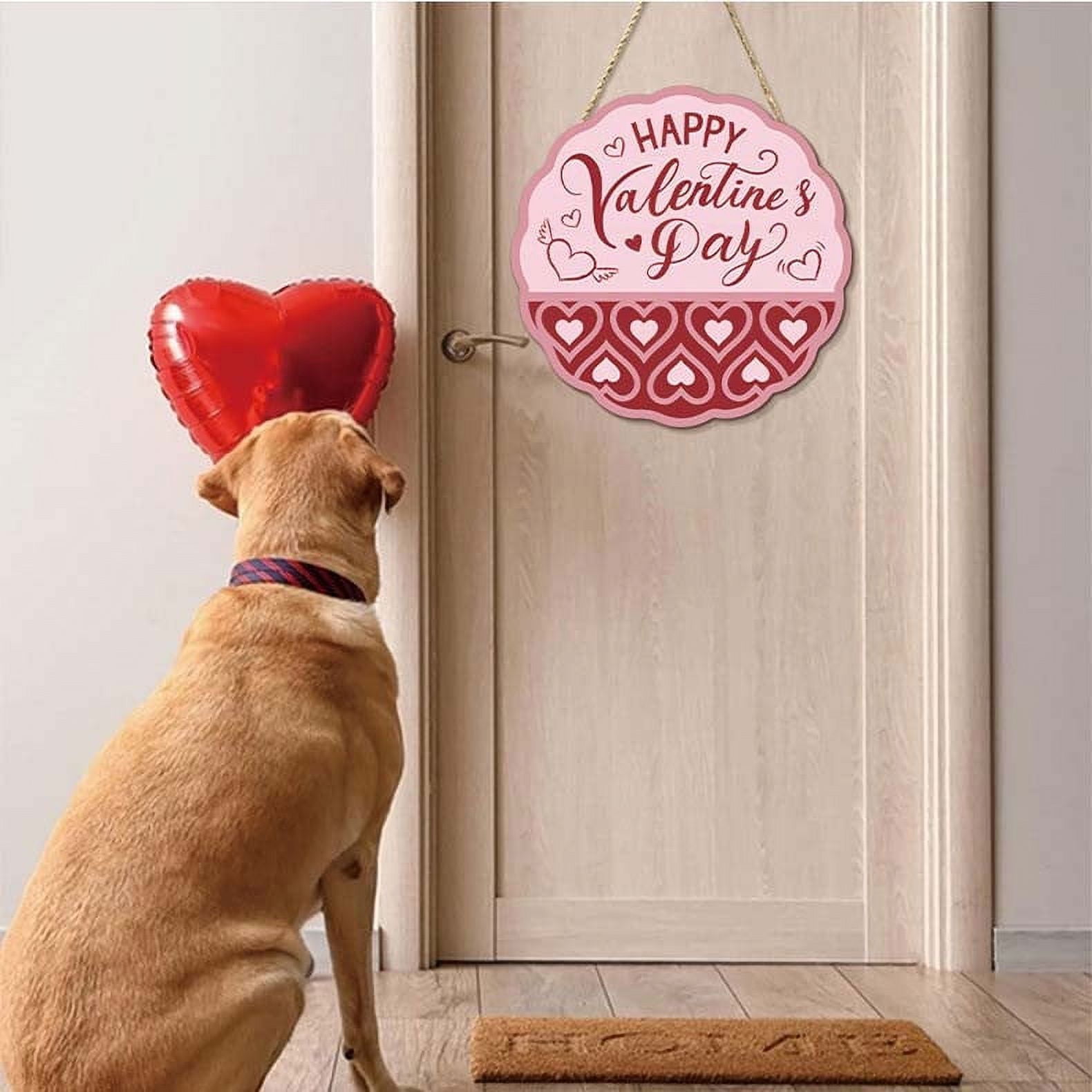 ZZwxWA Up to 50% Off Valentine's Day Felling Door Sign Wooden