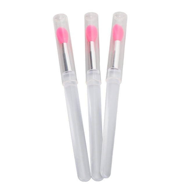 Brosse à Lèvres Rouge, 20pcs Silicone Pinceau à Lèvres Même Application pour Salon de Beauté