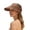 Coffee, variant on Textured Woven Straw Sun Visor for Women, Wide Brim Breathable, UPF 50+ UV Protection Beach Hat, 1 Piece, One Size