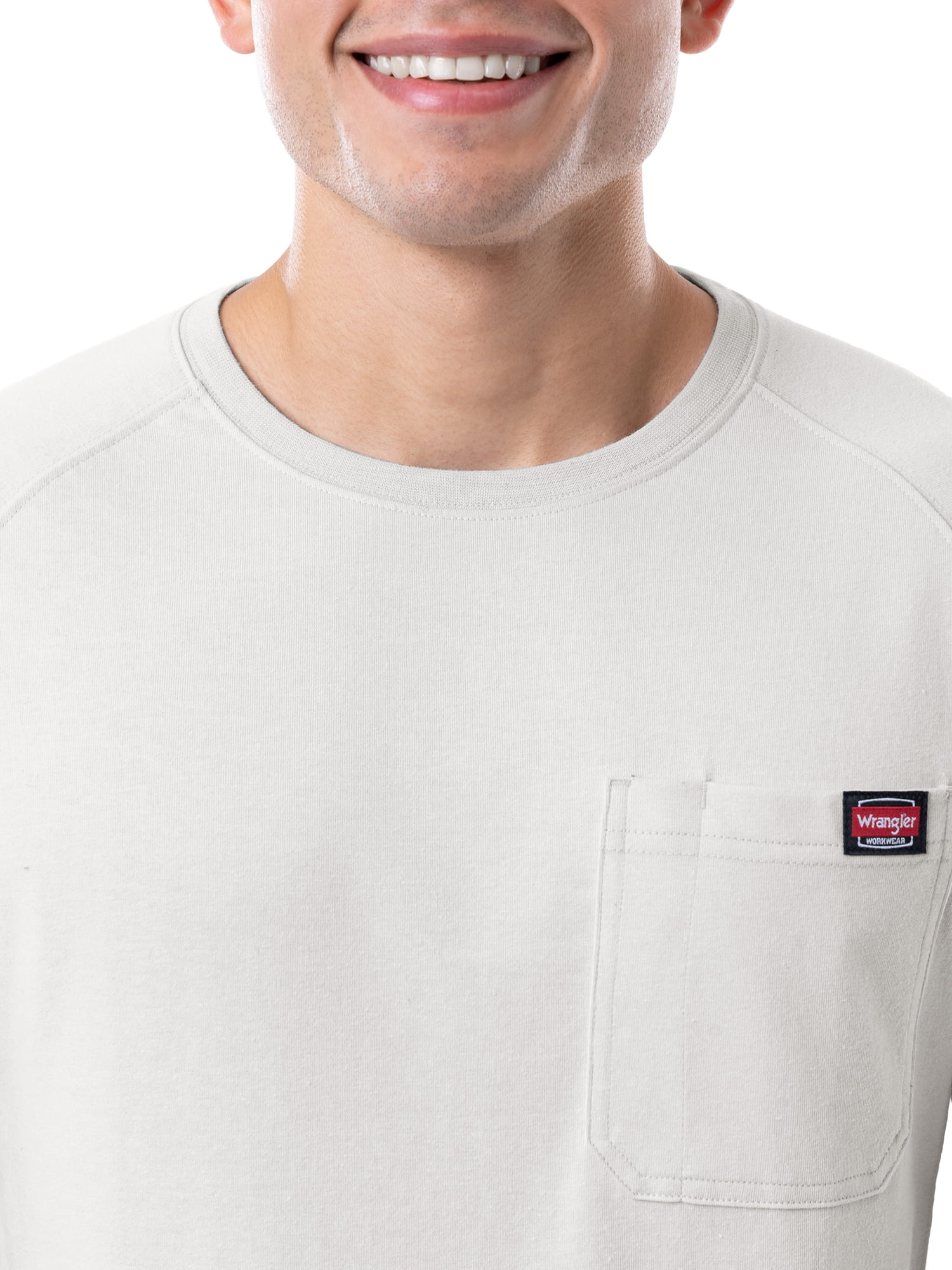 Wrangler Workwear Men's Short Sleeve Performance Ventilated Pocket T-Shirt, size S-5XL