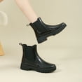 thumbnail image 6 of AUXDIQ Short Rain Boots Women Waterproof Ankle Garden Shoess Rubber Chelsea Boots, Black, 8.5 US, 6 of 6
