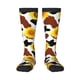 thumbnail image 1 of Fotbe Cow Print Sunflower Calcetas Divertidas Estampadas para Hombre y Mujer, Calcetas de Algodón hasta la Rodilla para Caminar, Correr, Enfermería y Embarazo, 1 of 6