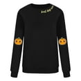 thumbnail image 4 of TKLPEHG Pumpkin Sweatshirt for Women Thanksgiving Crewneck Fall Sweatshirts Vintage Long Sleeve Tops Graphic Print Casual Pullover (Black,S), 4 of 4