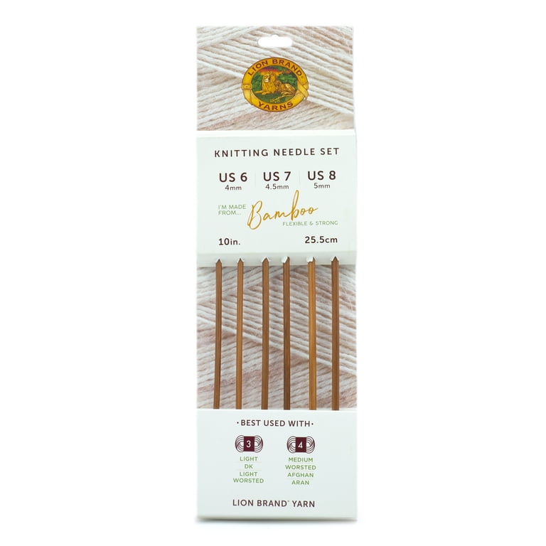 Lion Brand Bamboo Knitting Needle Set, Sizes 6-8 photo 1