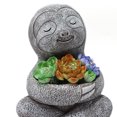 thumbnail image 2 of Figura de perezoso Figuras de jardín de perezoso al aire libre Luz de dibujos animados con luz suculenta, 2 of 9