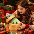 thumbnail image 4 of Christmas Plush Rainbow Dumpling Toy, 2026 Mystery Stuffed Dumpling Plushies Fidget Toy with Simulated Steamer & Fuzzy Handle, Stress Relief Surprise Gift, 4 of 9